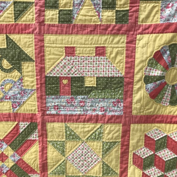 Handmade Patchwork Lap Quilt - Picture 3 of 7